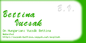 bettina vucsak business card